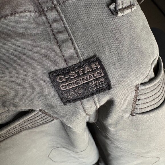 Gstar Grey Cargo Pants - 34W x 32L - Picture 4 of 16